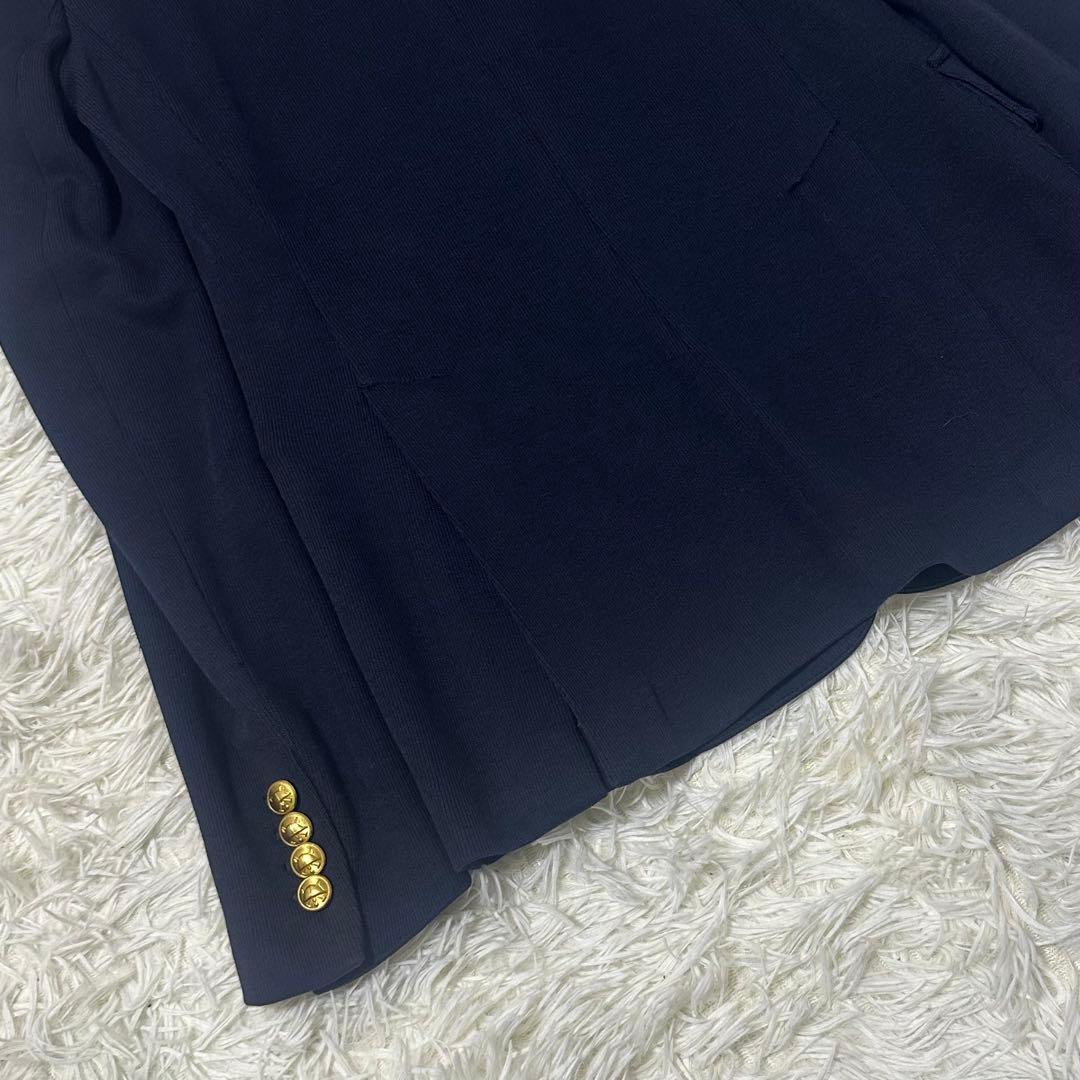 ポロラルフローレンジャケット濃紺ネイビー現行モデル RLロゴ刺繍 金ボタン XS