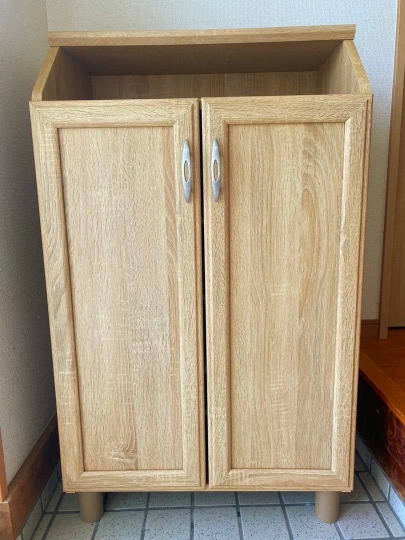 白井産業　靴箱　シューズラック　ナチュラルブラウン　幅:約58cm