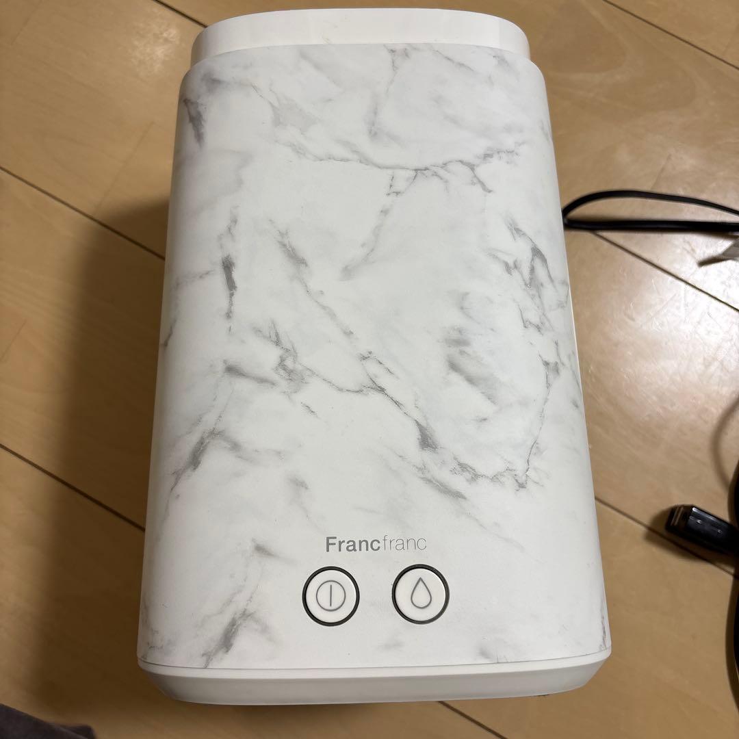 最終値下げ！美品　Francfranc スチーム加湿器　大理石柄