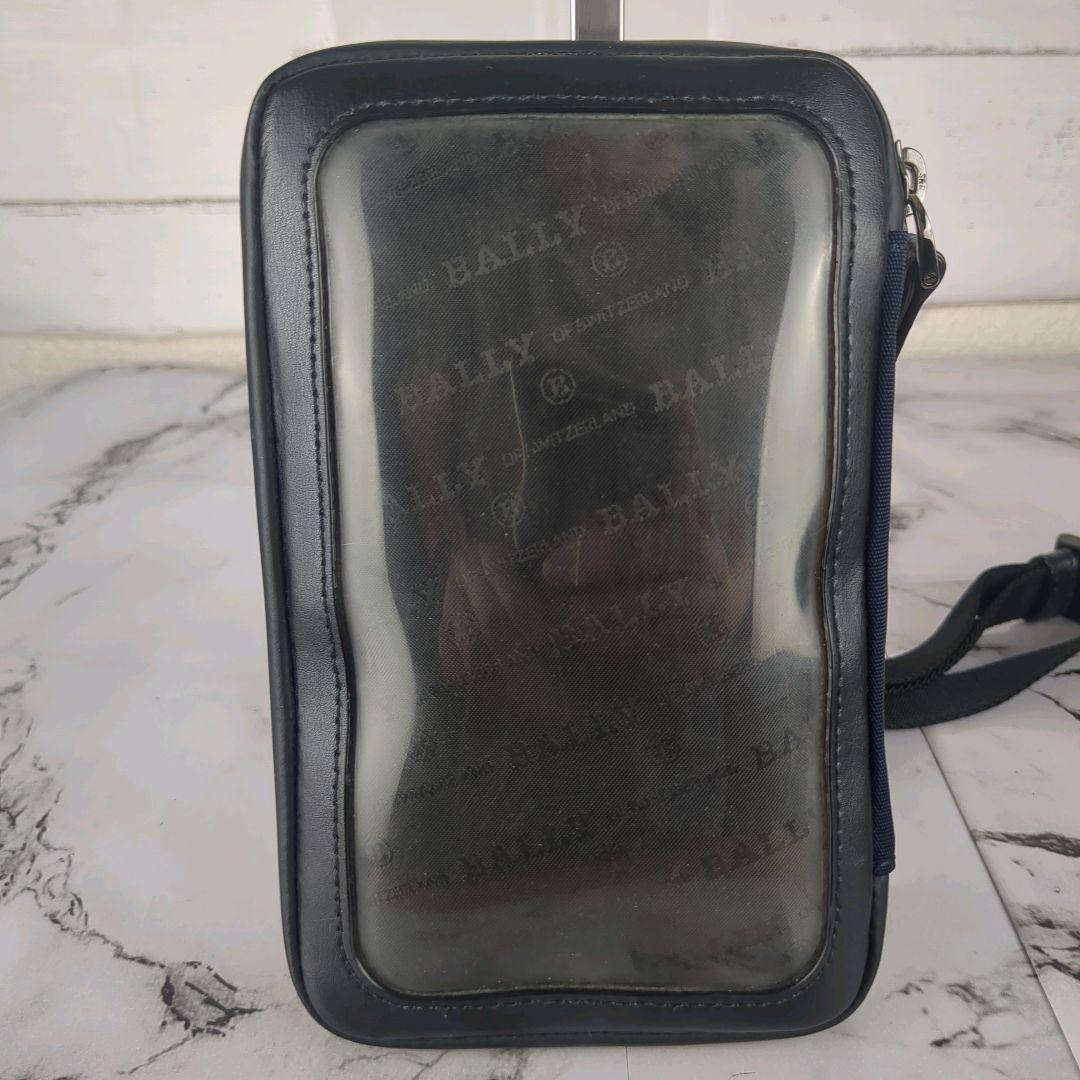 【極美品】BALLY☆2way スマホ　ショルダー　バッグ　防水　肩掛け　首掛け