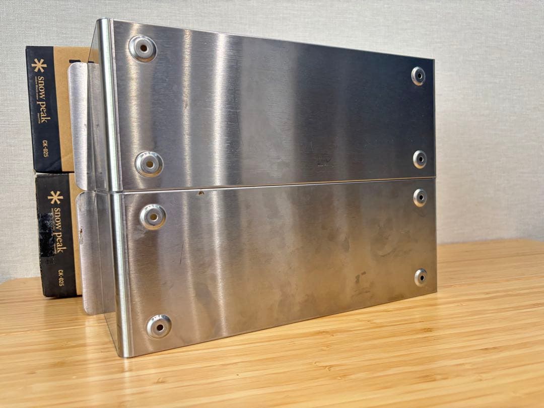 【中古】スノーピーク CK-025 ステンボックス ハーフユニット 2セット