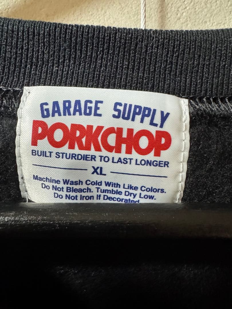PORKCHOP COLLEGE スウェット XL ポークチョップ　　　　黒