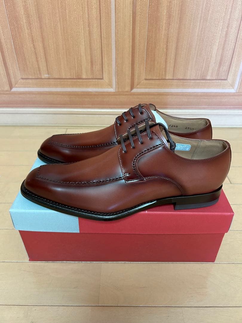 お正月値引き 新品未使用 リーガル 124R AL 25.5cm ブラウン