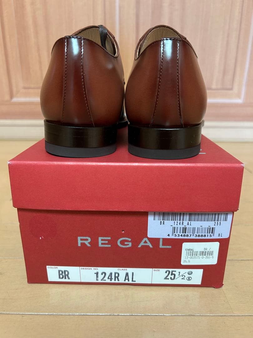 お正月値引き 新品未使用 リーガル 124R AL 25.5cm ブラウン