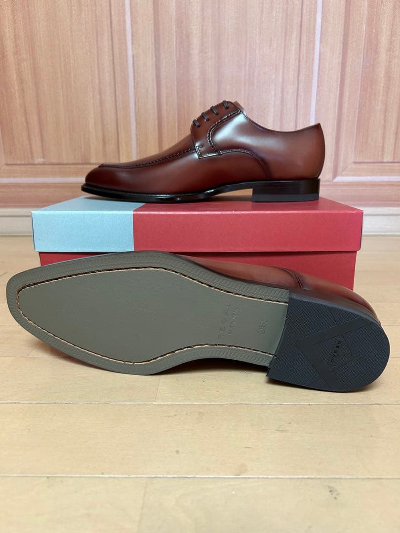 お正月値引き 新品未使用 リーガル 124R AL 25.5cm ブラウン