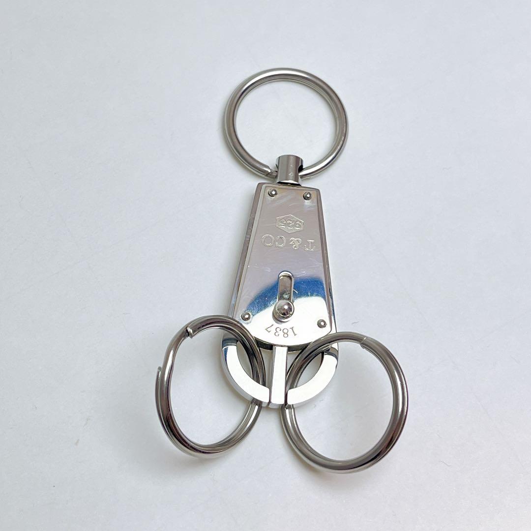 ティファニー　ロゴ　バレット　キーリング　925 L