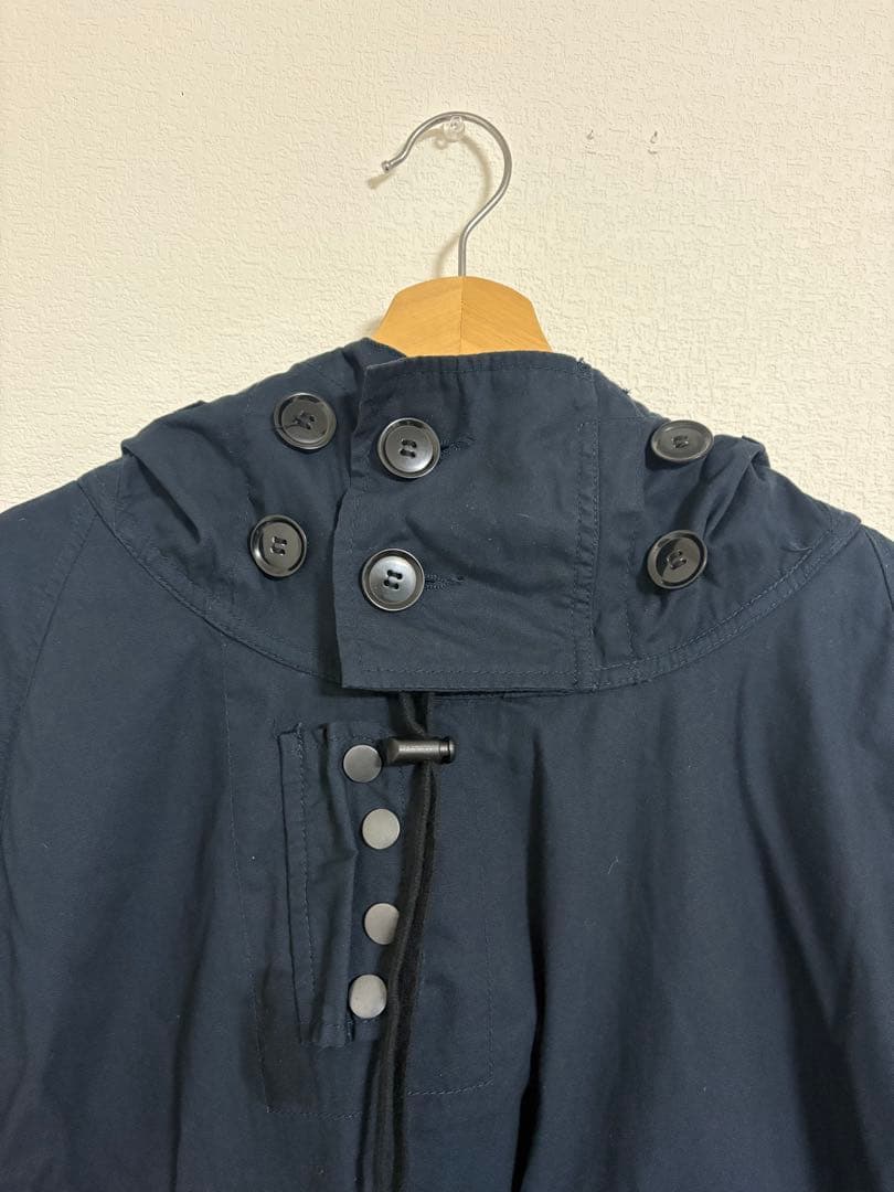 【美品】WAIPER INC.ロイヤルネイビースモックパーカー