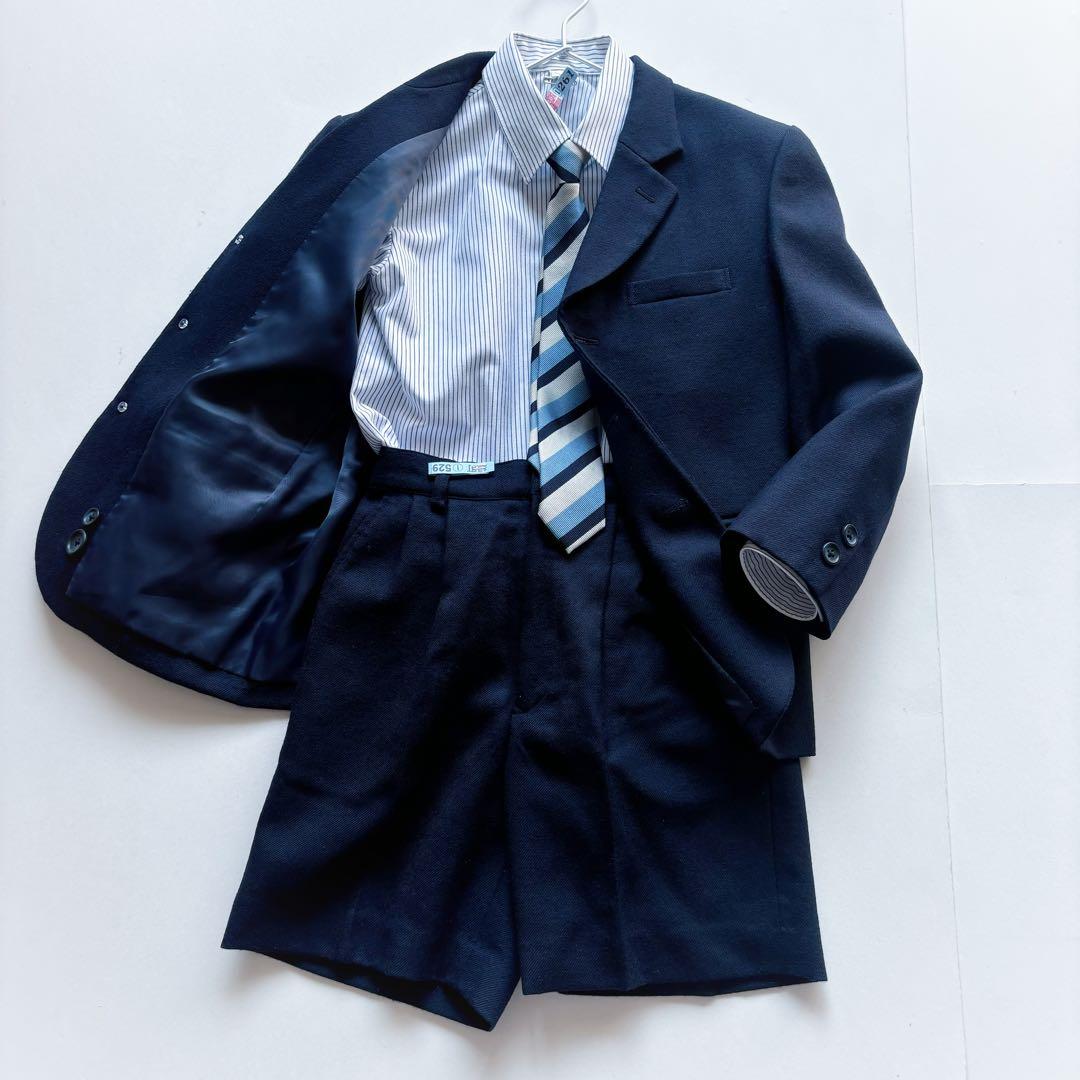 美品 フォ－マルセット ファミリア ス－ツ エルアンノア－ル シャツ 120