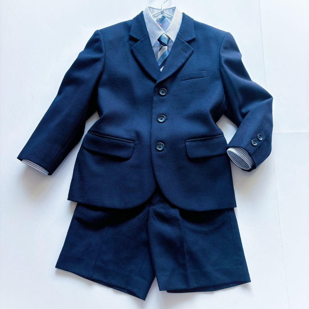 美品 フォ－マルセット ファミリア ス－ツ エルアンノア－ル シャツ 120