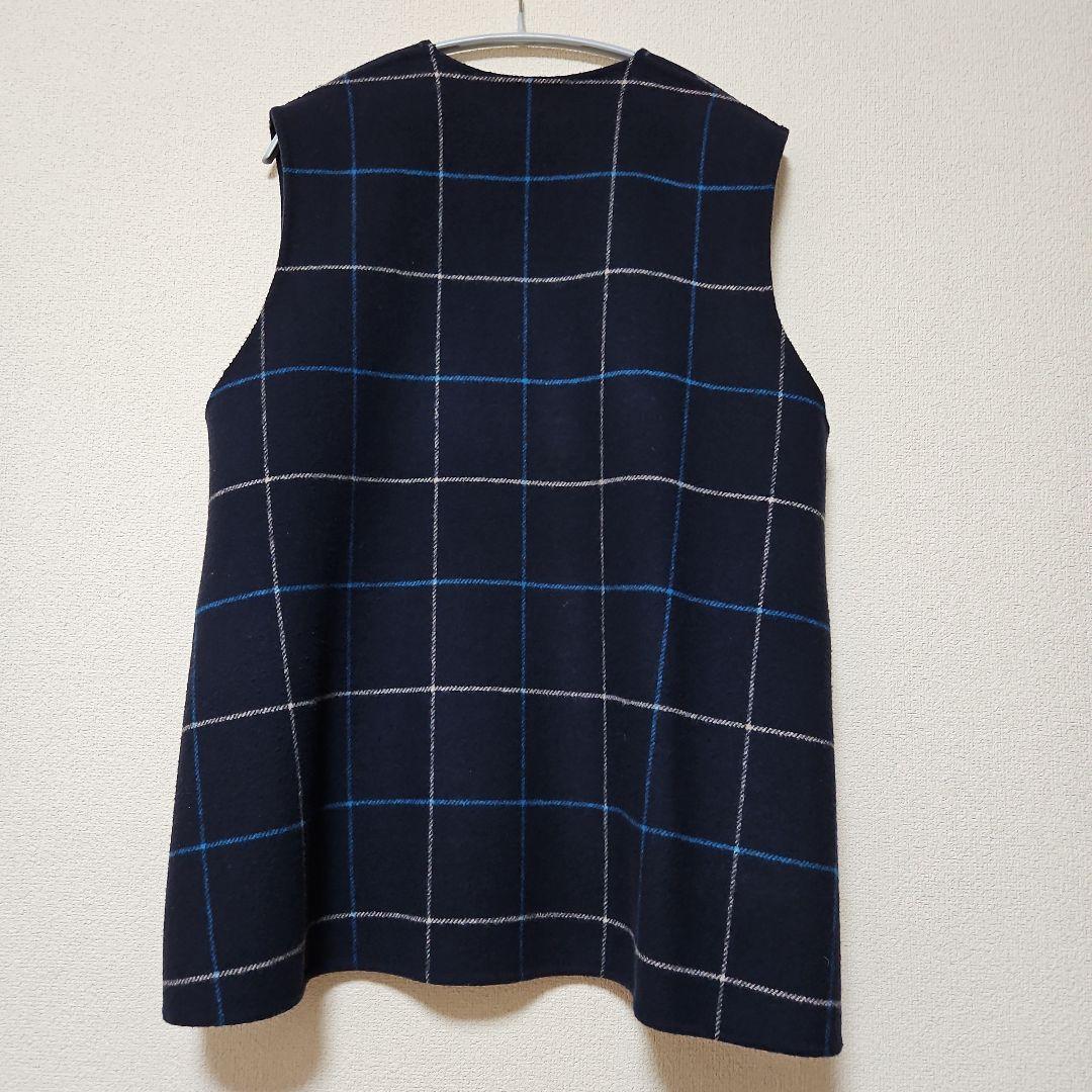 UNITED ARROWS ウール90%　リバーシブルベスト