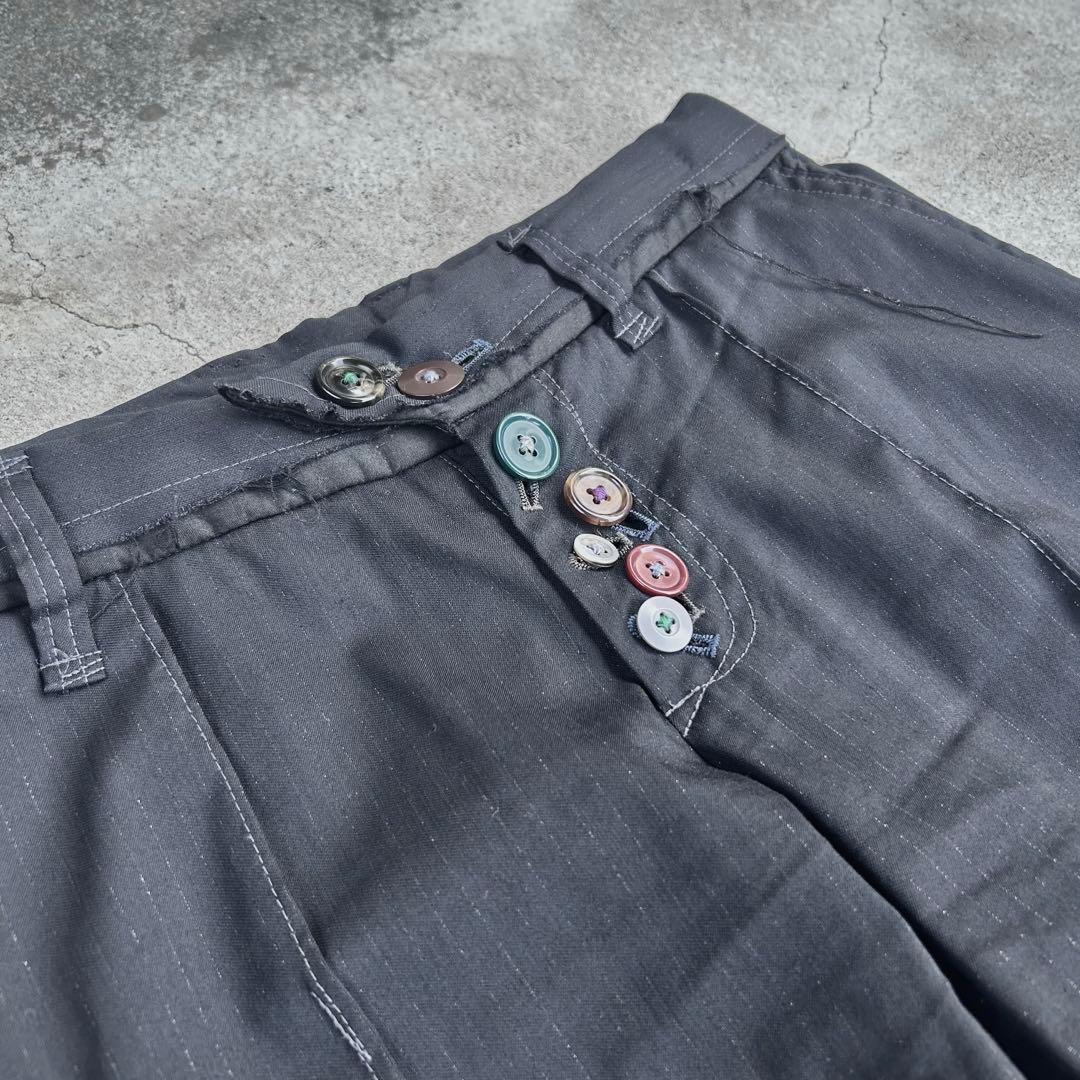 04aw “but beautiful” stripe slacks ぬいぐるみ