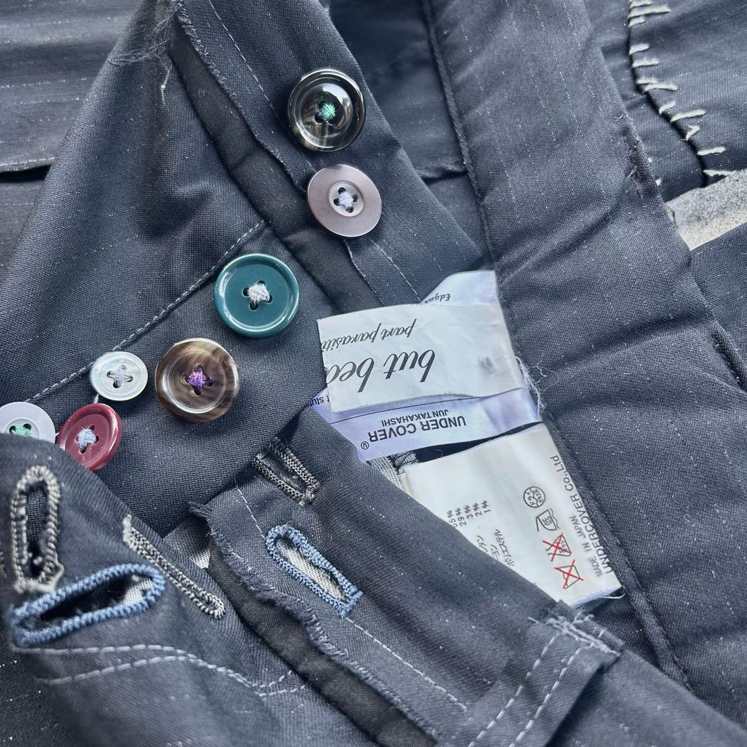 04aw “but beautiful” stripe slacks ぬいぐるみ