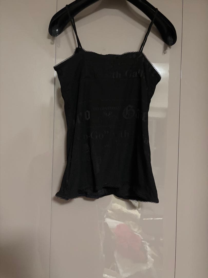 John Galliano ブラックキャミソール