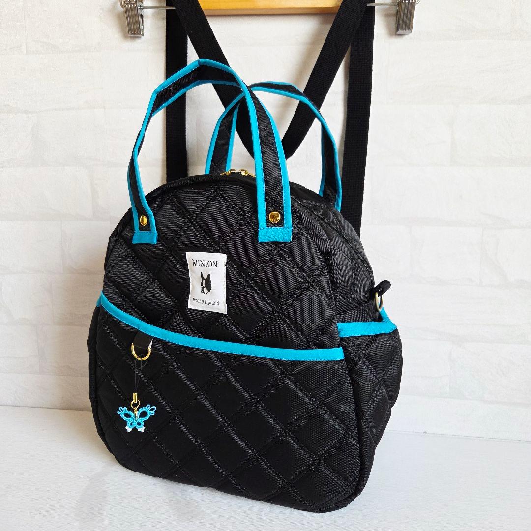 えり様　3way リュック(M)　ナイロンオックスキルト　ハンドメイド