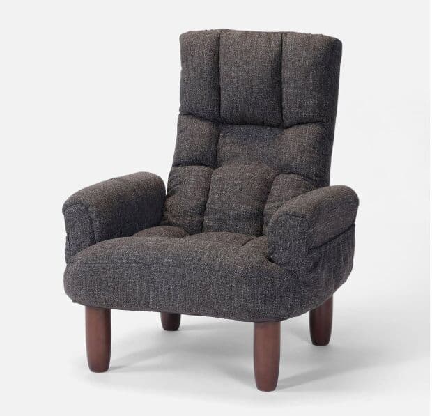 最終値下げ 美品 テレビが見やすいルームチェア 座椅子 脚付き カバー付き