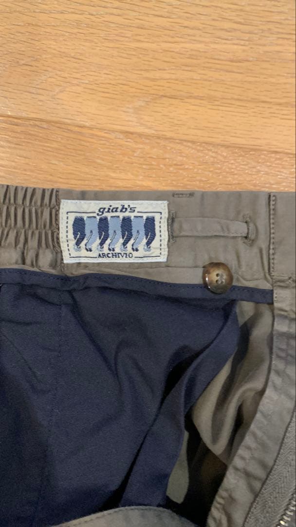 【別注】giabsarchivio / MASACCIO 1プリーツ スラックス