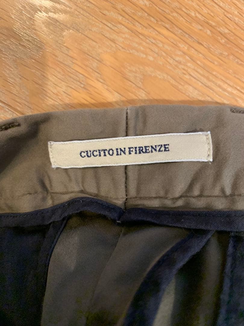 【別注】giabsarchivio / MASACCIO 1プリーツ スラックス