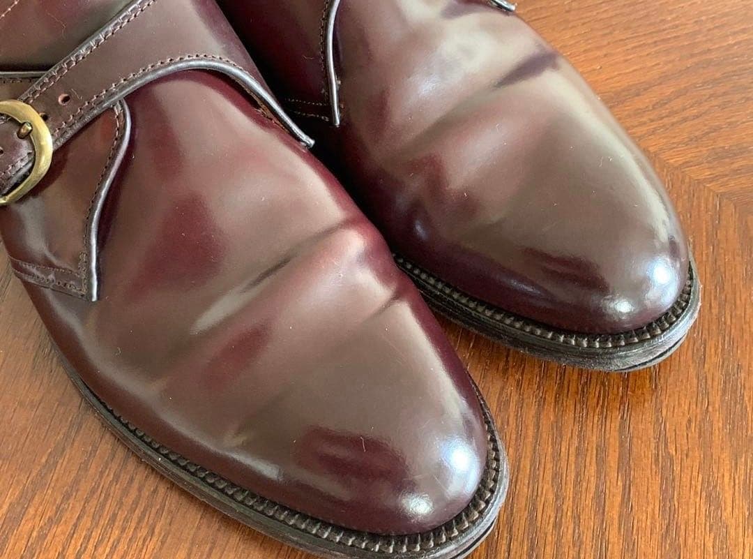 オールデン　コードバン　954 バーガンディ　靴　シューズ