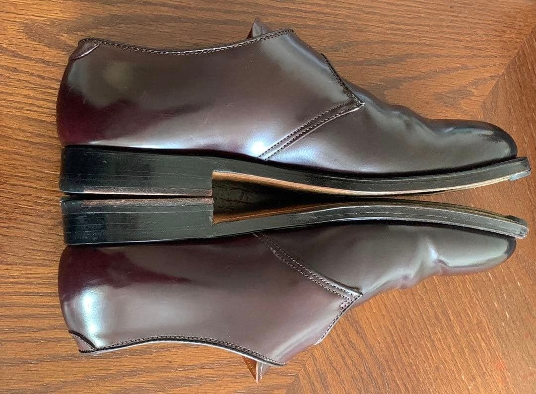 オールデン　コードバン　954 バーガンディ　靴　シューズ