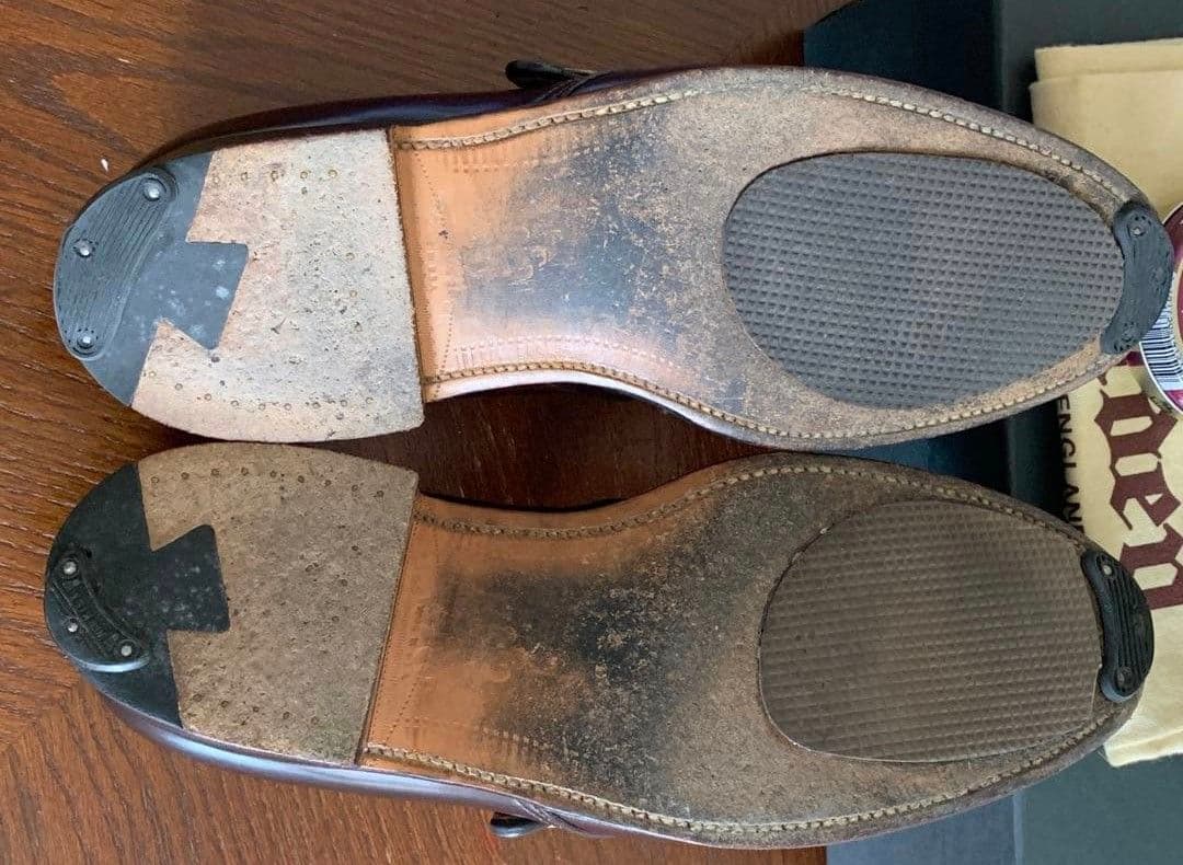 オールデン　コードバン　954 バーガンディ　靴　シューズ