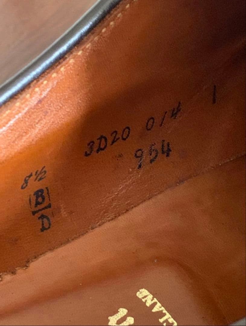 オールデン　コードバン　954 バーガンディ　靴　シューズ