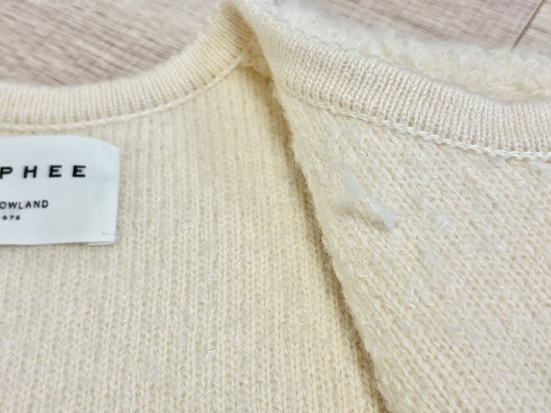 MACPHEE ムートン　カーディガン