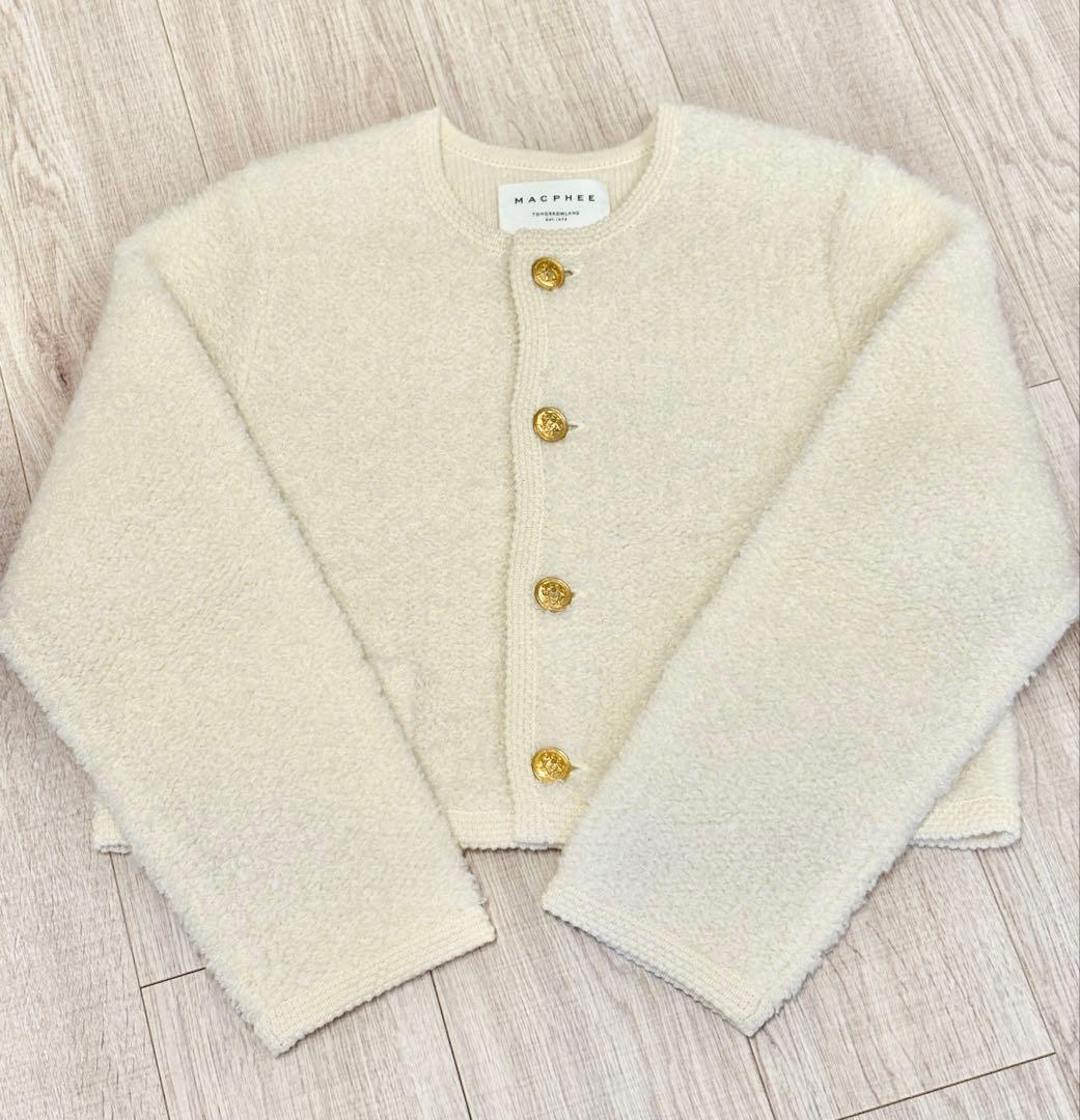 MACPHEE ムートン　カーディガン