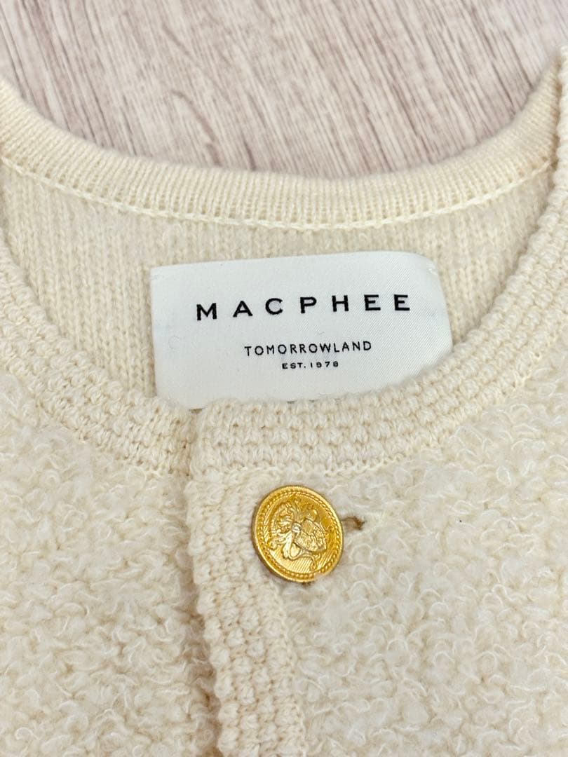 MACPHEE ムートン　カーディガン