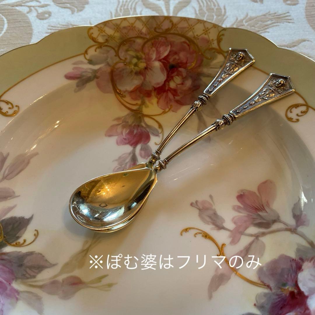 【ドイツ】純銀／スプーン６本セット「天使のマスカロン」