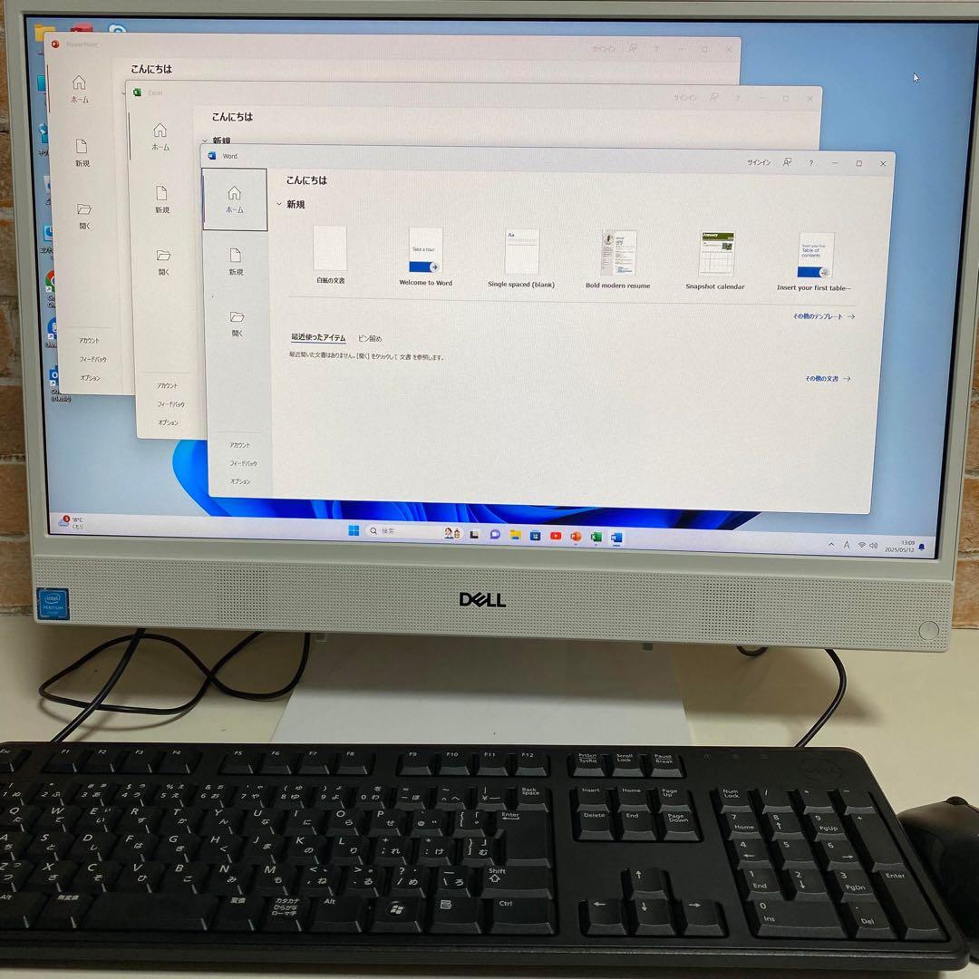 DELLデスクトップPC フルHD Windows11Pro オフィス2024年