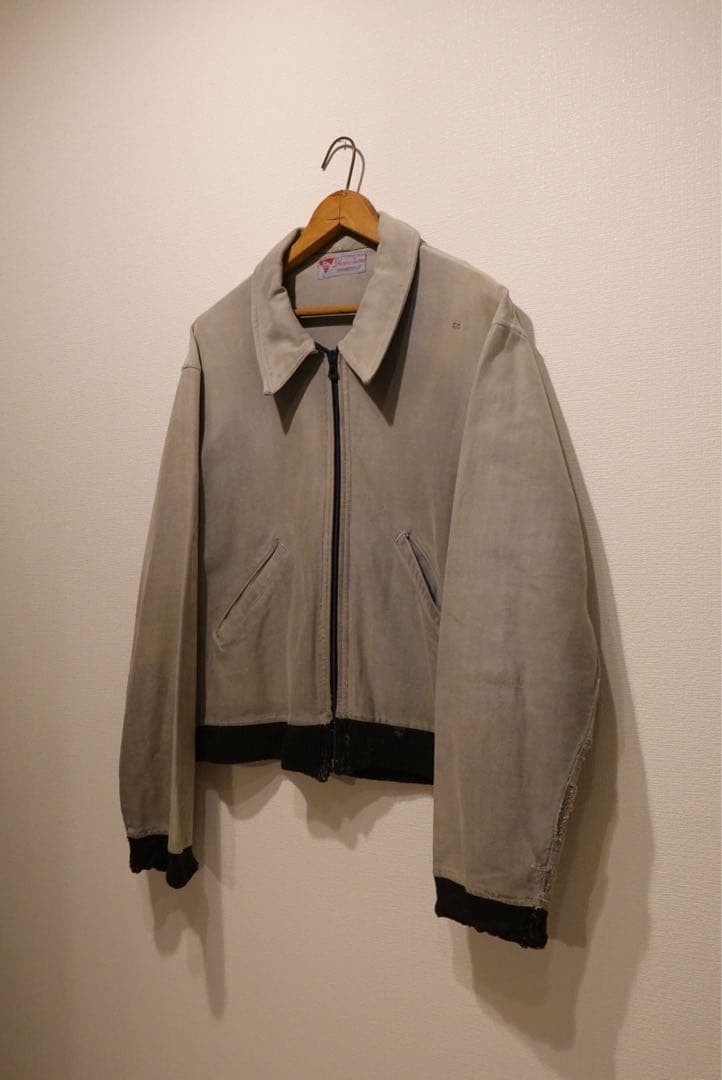 こ*れ様 50s 60s French moleskin zip Knit ja