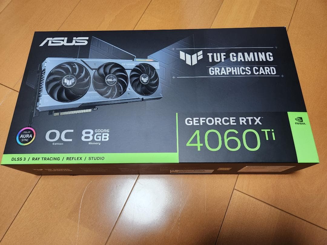 グラフィックボード・グラボ・ビデオカード ASUS TUF Gaming GeForce RTX 4060 Ti 8GB