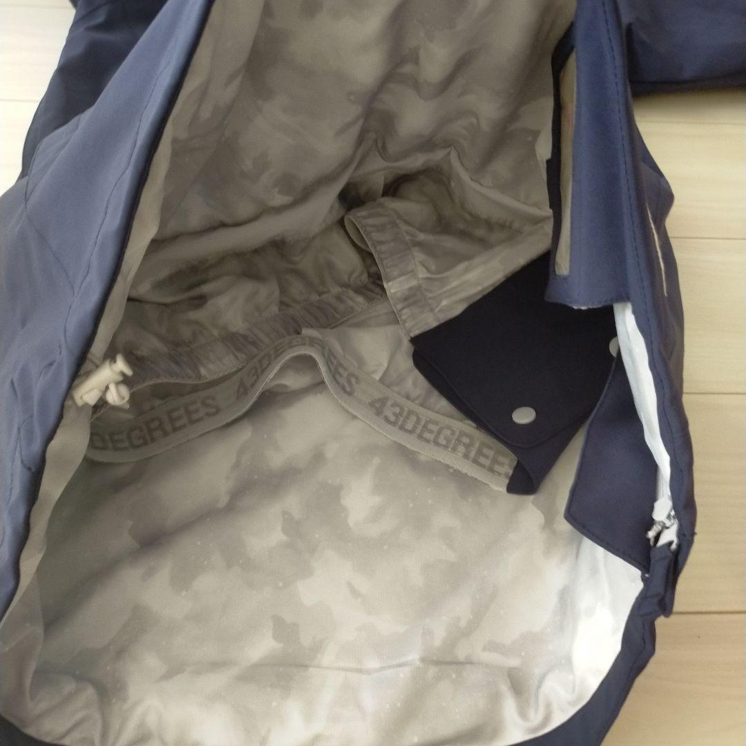 43DEGREES　スノーボードウェア　スキーウェア　上下セット　ネイビー