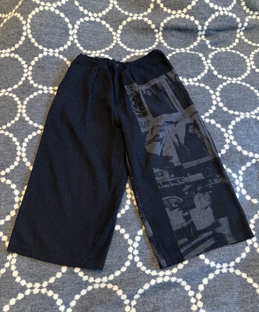 Y's （ワイズ） グラフィックプリント ワイドパンツ