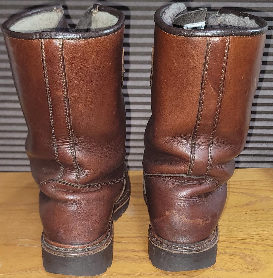 ワークブーツ　ブラウン　ビブラムソール