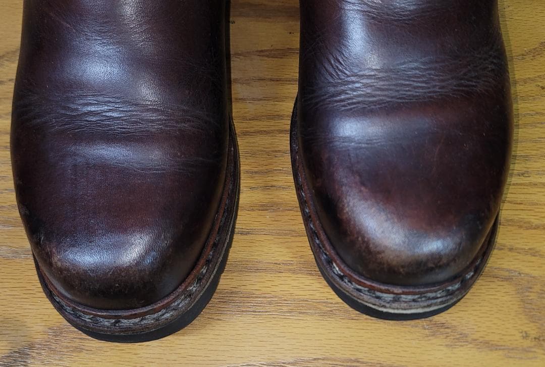 ワークブーツ　ブラウン　ビブラムソール