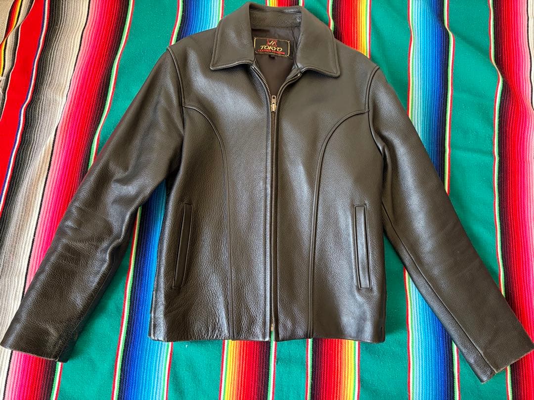 【舶来堂】革ジャン Mサイズ 矢沢永吉 キャロル 昭和レトロ レザージャケット
