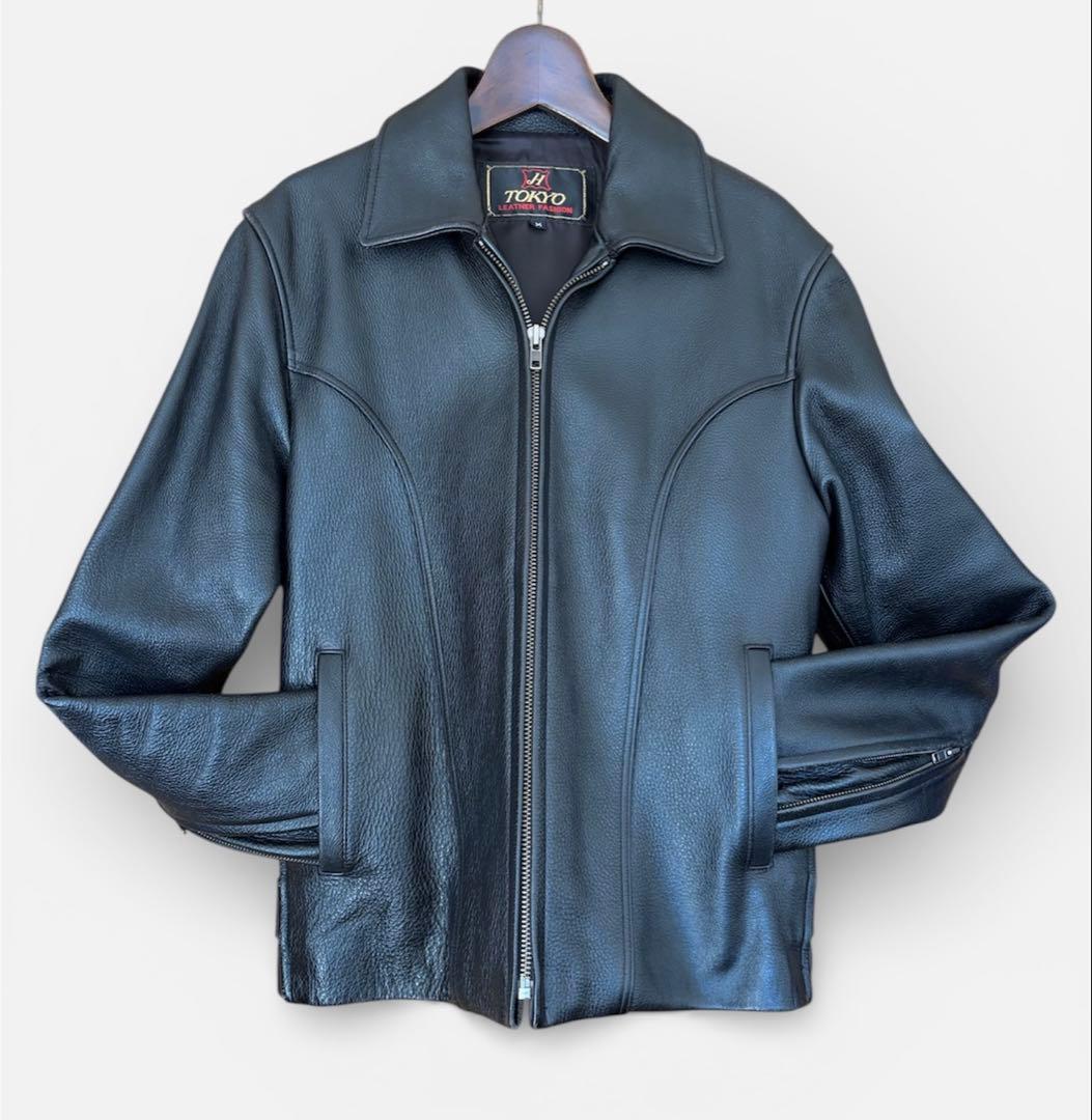 【舶来堂】革ジャン Mサイズ 矢沢永吉 キャロル 昭和レトロ レザージャケット