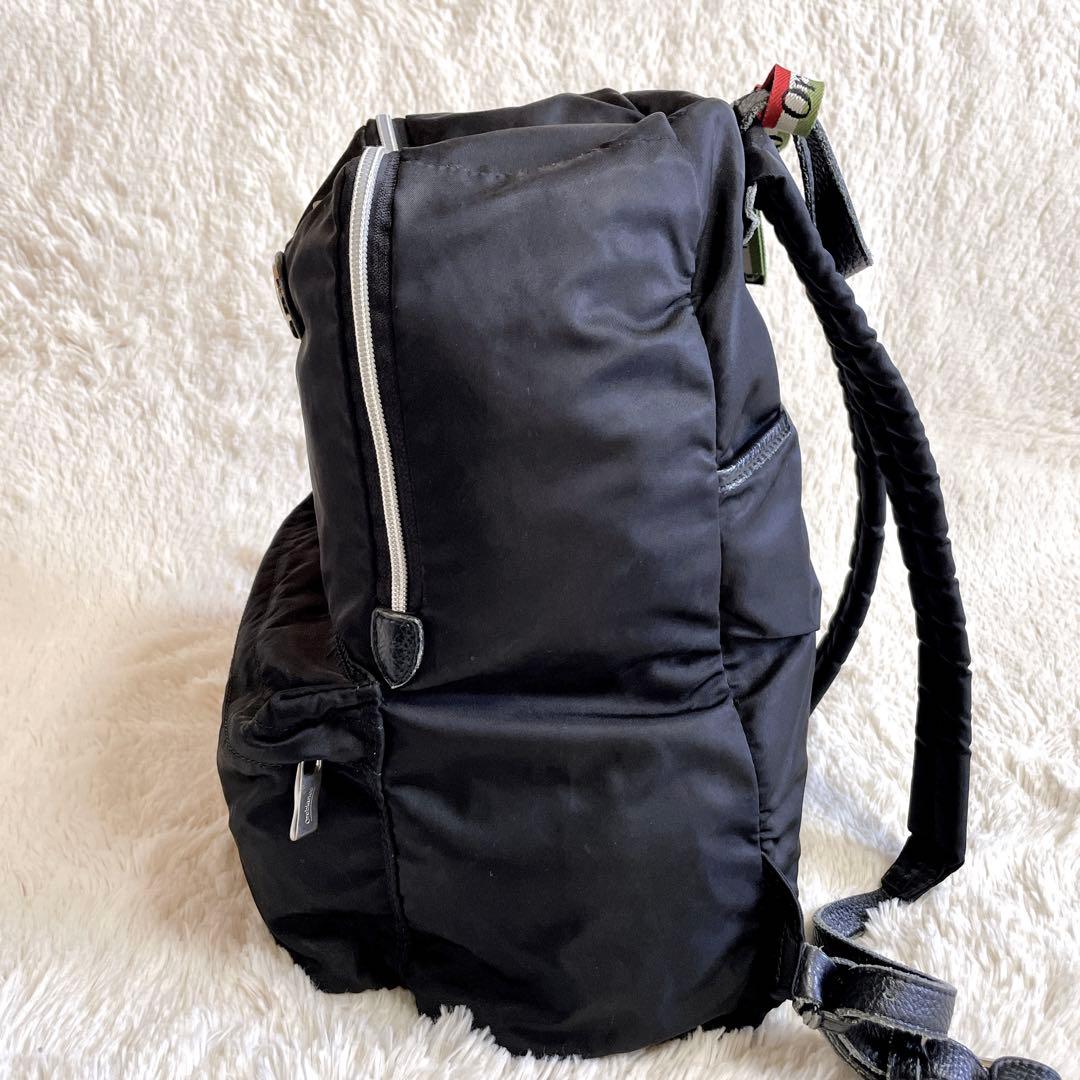 美品 Orobianco オロビアンコ レザー 切り替え バックパック リュック