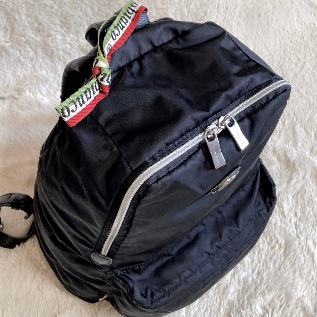 美品 Orobianco オロビアンコ レザー 切り替え バックパック リュック