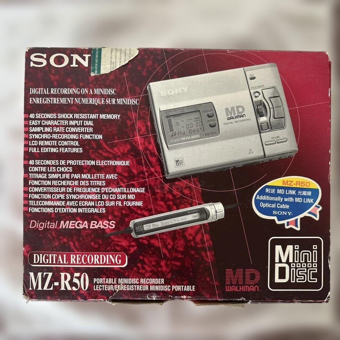 SONY MZ-R50 ポータブルMDレコーダー マライアキャリーMD、新MD