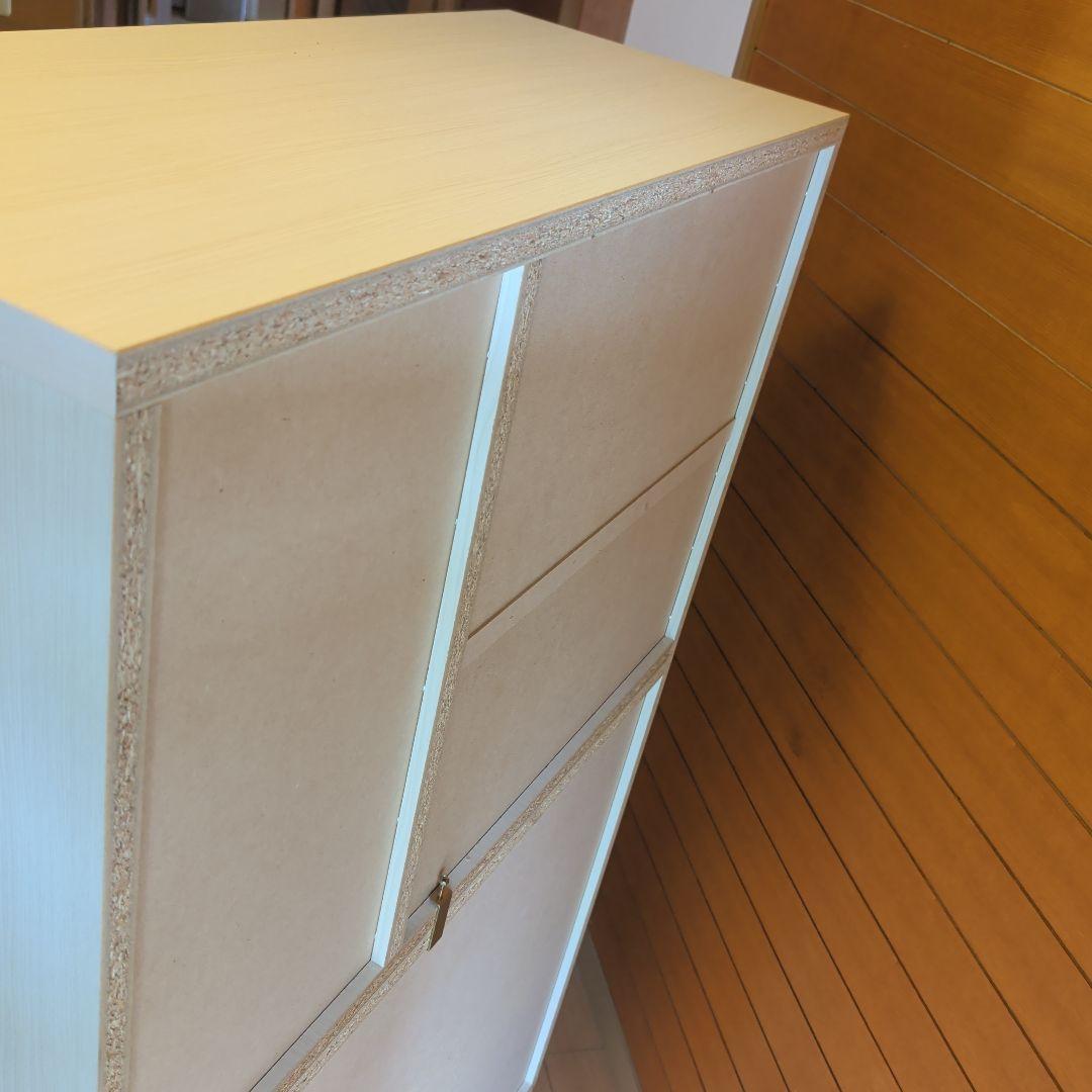 下駄箱 ハイタイプ 幅90 ピタゴラス 国産 完成品 ホワイトウォッシュ