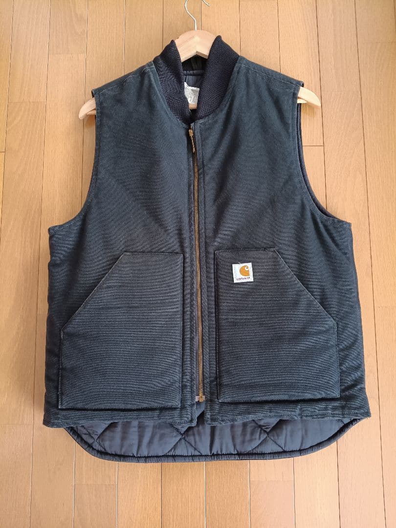 【やっぱり健康】Carhartt ダックベスト ブラック ベスト