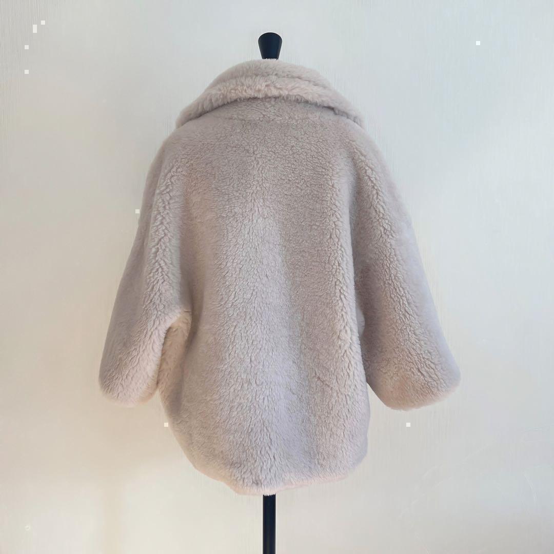 新品未使用 ベアテーラードコート アルパカ素材 ライトベージュ