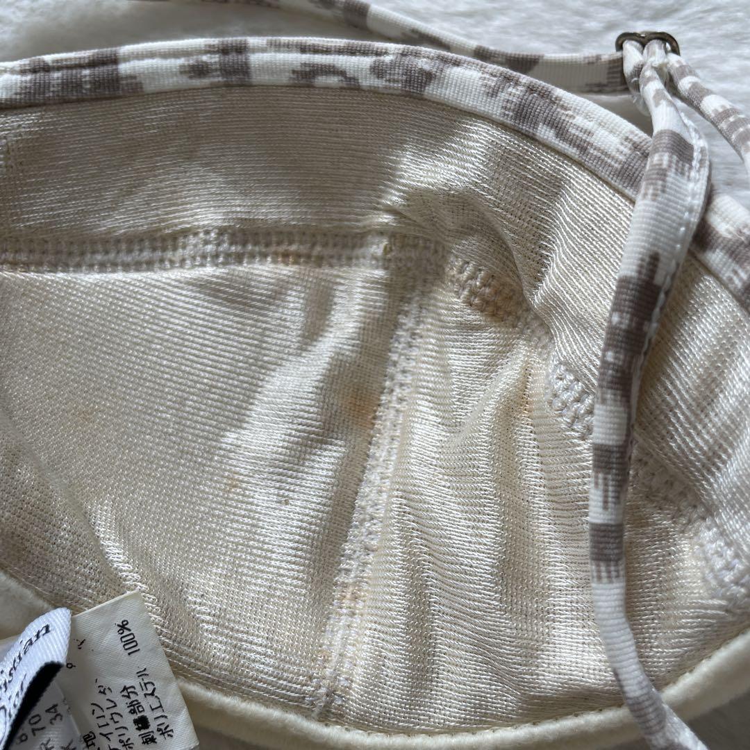 クリスチャンディオール トロッター水着 ビキニ 刺繍入り チャーム付き