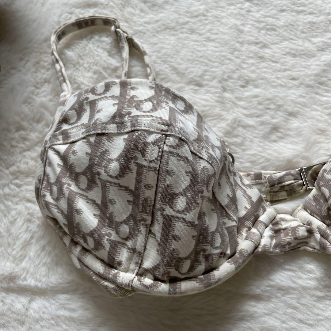 クリスチャンディオール トロッター水着 ビキニ 刺繍入り チャーム付き