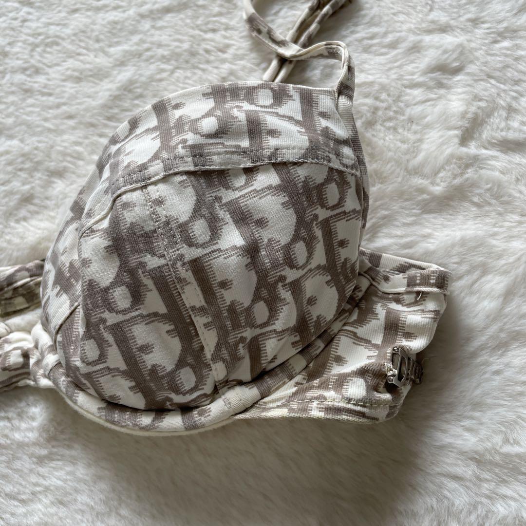 クリスチャンディオール トロッター水着 ビキニ 刺繍入り チャーム付き