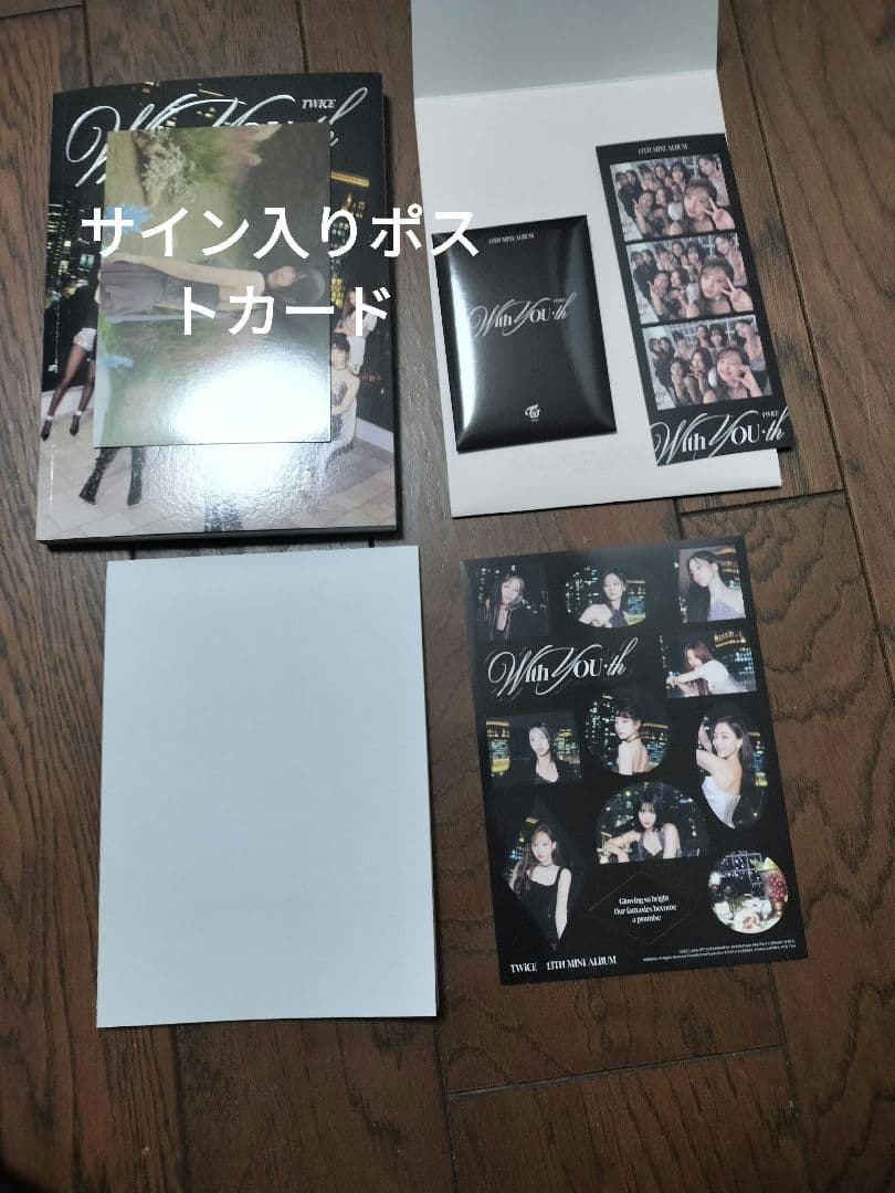 TWICE モモ　サイン　ポストカード　With YOU-th