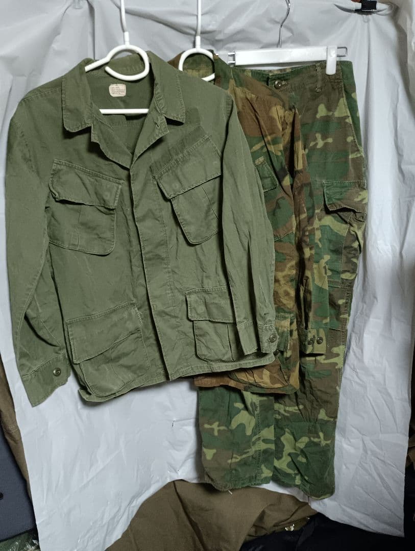 ベトナム戦争米軍ジャングルファティーグジャケット&パンツセット3点セット