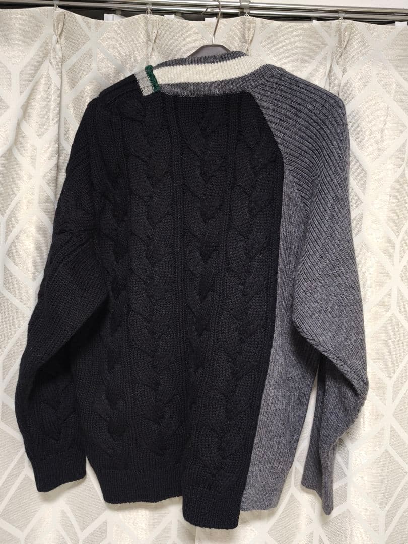 か*み様 kolor 21aw ドッキングニット サイズ3 21wcm-n023